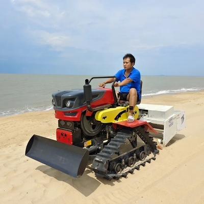 1000 mm reinigingsbreedte Strandreinigingsmachine met tractor voor alkalisch reinigingsproces