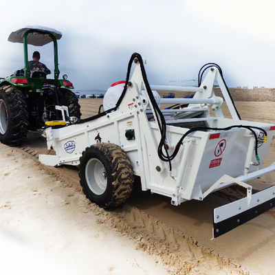 Strandzandreinigingsmachines met 300 mm trillend scherm Maximale rijsnelheid 15 km/h
