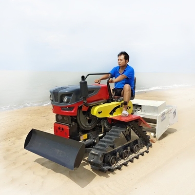 1000 mm schoonmaakbreedte Strandreiniger bediend door tractor voor schoonmaak aan zee met 15 km/u