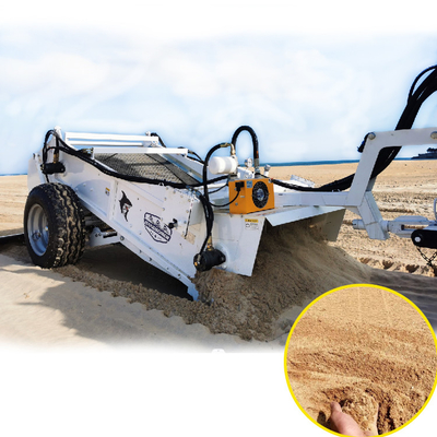 1400 70HP Handsome Tractor Attachment Steel Beach Cleaner Machine voor het reinigen van het proces